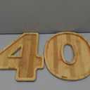 40 Wood Number Boxes for Charcuterie 40 Charcuterie Board Numbers 9'' Number Shaped Serving Trays for 40th Birthday Anniversary Party Chocolate Candy Food Dessert