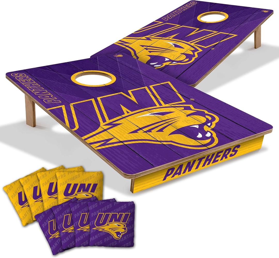YouTheFan NCAA 2 x 3 Wood Cornhole Game with Logo Bags (Northern Iowa Panthers)