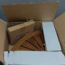 AquaTeak The Original 15.5" Kai Corner Teak Shower Bench with Shelf