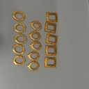 15pcs Miniature Frames Gold, Mini Ornate Picture Frames for Dollhouse Accessories, Vintage Tiny Resin Photo Frames for Wall Decor, DIY Crafting Embellishments, Small Antique Frame Set