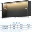 Shower Niche, 12" X 24" LED Niche for Shower Wall, Bathroom Niches with Waterproof LED Lights, Stainless Steel Recessed Wall Niches with Lighting, Horizontal Shower Niches, Matte Black