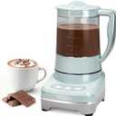 29 Oz Hot Chocolate Maker Machine, Electric Milk Frother and Steamer, Hot Cocoa Maker Machine for Hot Chocolate Bar, Detachable Pitcher, 2 Speed Mode, 3.5 Cups, Aqua