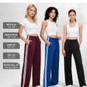 Tapata Women's 28/30/32/34/36 Inseam Track Pants Loose Straight Leg Jogging Sweatpants Warm-Up Sports Athletic Running (Black, M)