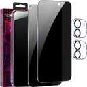 2+2 Pack for iPhone 11 Privacy Screen Protector with Camera Lens Protector, 9H Tempered Glass, True25Anti Spy, Full Coverage Case Friendly