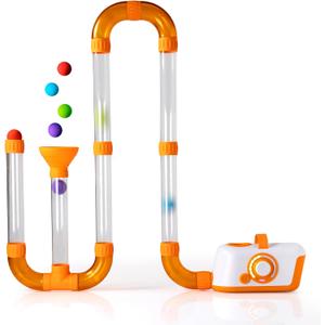 Fat Brain Toys The Original Air Toobz, Air-Powered STEM Building Toys for Kids & Teens, Kids Building Toys, STEM Toys for 3+ Year Old, 11.5 x 6.5 x 6 inches