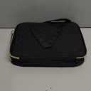 PUGPIU Bible Cover Case for Women, Large Quilted Bible Bag with Shoulder Strap and Handle, Bible Study Supplies Journaling Kit with Highlighters Pens No Bleed Tabs Notebook Cross Clips (Black)