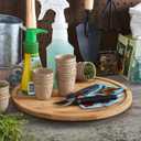 Copco Versatile 14-Inch Bamboo Lazy Susan: Cabinet Storage, Table Turntable, and Charcuterie Serving Solution - Stylish, Durable, and Perfectly Sized