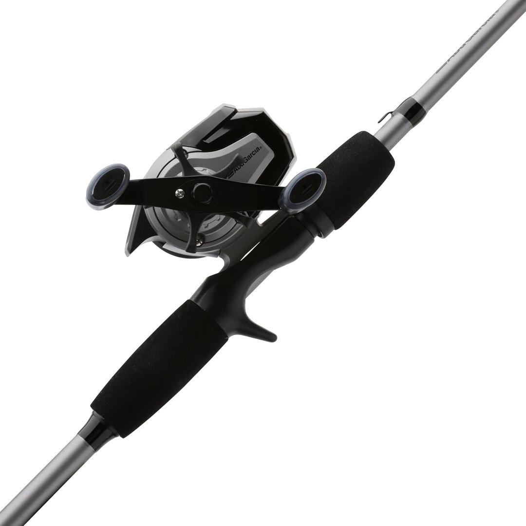 Abu Garcia Max X Spincast Reel and Fishing Rod Combo, 8 Size Reel - 6' - Medium - 2pc, 4 lb