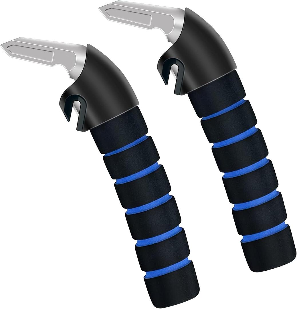 2Pack Car Door Handle for Elderly Car Handle Assist Support Multifunction for Seniors and Handicapped (Blue)