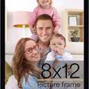 Giftgarden 8x12 Picture Frame Black, 8 by 12 Thin Photo Frame for Wall Tabletop Display, Single