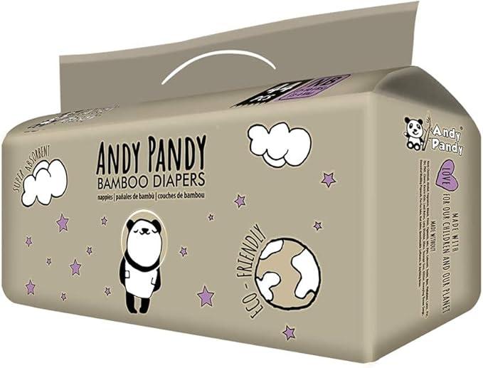 Andy Pandy Disposable Diapers Newborn, White, 7-10 lbs,