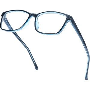 IGnaef Natural Crystal Stone Lenses Reading Glasses with Clear Real Glass Lenses UV Protection