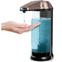 Secura 17oz Automatic Liquid Soap Dispenser, Touchless Battery Operated Hand Soap Dispenser with Adjustable Soap Dispensing Volume Control Dial, Personal Care Dispenser (Antique Copper)