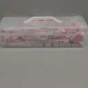 Mahjong Tile Set 160 Travel Size Mini Floral Mahjong Tiles 1.2 Inches with Clear Storage Box Portable Chinese Game for Adults Family