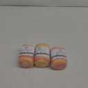 3 Pack Rainbow Cotton Cake Yarn Multicolor Cotton Crochet Yarn for Crocheting & Knitting Rug, Cushion, Home Decor Project - 45% Cotton & 55% Acrylic - 3 Light - 3.5oz/211yd - Peachy Cream
