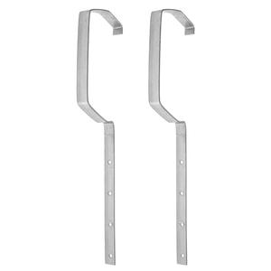 2Pcs Heavy Duty Rain Gutter Brackets, Gutter Holder, 16.92 Inch Wide Support Rack for Home, Durable and Easy to Install