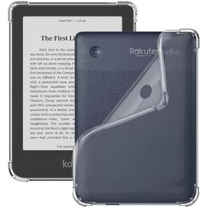 Tiorecime Case for 6" Kobo Clara Colour/BW/2E eReader, Lightweight Anti-Scratch Shockproof Soft TPU Back Clear Cover Compatible With Kobo Clara Colour(N367)/BW(N365)/2E(N506)