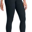 CRZ YOGA SculptAir No Front Seam Yoga Leggings 25" - High Waisted Womens Pants Workout Pilates Athletic V Back Buttery Soft (Blue, S)