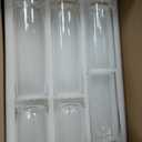 Maxdot Thick Glass Cylinder Vases for Centerpieces Different Sizes, 5", 6", 8" Clear Floating Candle Flower Vases Holder for Wedding Party Table Decor(Air Bubbles,36 Pcs)