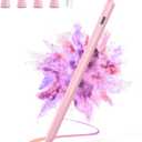 Stylus Pen for iPad 2025-2018 Faster Charge Apple Pencil with Tilt Sensitivity & Palm Rejection & Magnetic Compatible iPad 11/10/9/8/7/6, Pad Air 3/4/5, Pro 12.9"/11", Mini 6/5, M2/M4 Pink