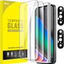 JETech Screen Protector for Google Pixel 10 with Camera Lens Protector, Easy Installation Tool, Fingerprint Unlocking Compatible, Tempered Glass Film, HD Clear, 2-Pack Each