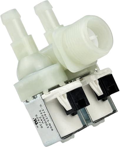 529730 Valve Inlet (OEM) fit for Fisher & Paykel Dishwasher, Replace 33390003, 522146,526850,AP6792087 Dishwasher Double Inlet Valve 24V