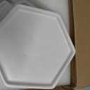 Ceramic Pots for Plants Set of 2 Sizes - 6 Inch and 4 Inch Wide Plant Pots Indoor with Drainage and Saucer - White Planters for Indoor Plants - Ceramic Planter Pot with Tray for Flowers & Houseplants