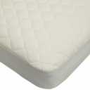 American Baby Company Waterproof Crib and Toddler Mattress Protector, Quilted Fitted Protector Pad Cover made with Organic Cotton Top Layer, 52 x 28"