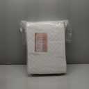 palassio White 100% Cotton Quilt Twin Size Bedding Sets with 1 Pillow Sham, Lightweight Textured Farmhouse Country Bedspread Soft Shabby Chic Patterned Coverlet for All Season, 2 Pieces (Twin(68"x86")