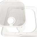 BVC0573-31 Roof Vent Screen Frame with Removable Mesh, Easy Replacement Install, Includes Frame and Screen, Fits 14x14 Inch Opening, Large