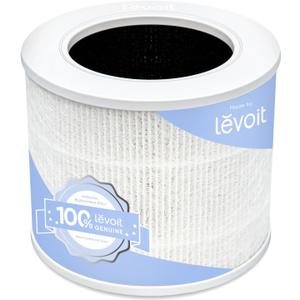 LEVOIT Core Mini-P Replacement Filter, Genuine Core Mini-RF Air Purifier Filters, Supports HEPA Sleep Mode, High-Efficiency Activated Carbon for Removal of Smoke, Odor, Allergens, Pollen, 1 Pack, White