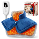 UTK Far Infrared Heating Pads for Neck and Shoulders and Back, Hot to 159℉, Gift for Women, FSAHSA Eligible Neck and Shoulder Heating Pad with 84 Natural Jade, 24 Timers & Auto Shut Off (23 * 18'')