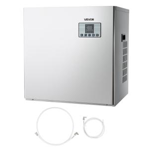 VEVOR Commercial Ice Maker Machine - Head, 400 Lbs/Day Stainless Steel Ice Machine with Scheduled Ice-Making, Self-Cleaning, Adjustable Thickness, Ideal for Restaurant Bar Cafe Hotel - Head Only