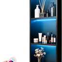 WICHEMI Shower Niche No Tile Needed for Bathroom Storage, Shower Niche RGB LED Lights Waterproof Recessed Wall Niche 12" X 36" Triple Shelves 304 Stainless Steel Bathroom Niche for Shower Wall