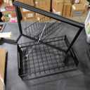 Kitstorack Under Sink Organizer, 2 Tier Under the Sink Storage, Slide out Pull out Cabinet Organizer Shelf, Metal Sliding Drawer for Kitchen Bathroom Pantry Closet Organization Rack, Black, 1 Pack