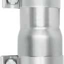 2.25 to 2.5 inch Exhaust Adapter with Clamp Stainless Steel, 2.25" ID to 2.5" ID Exhaust Reducer Connector Pipe with Clamp
