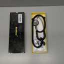 MaiWieel-Classic Monitoring Stethoscope Professional Dual Head Black Stethoscopes For Nurse,Doctor,Vet,Home Medical,EMT,Double-Sided Stainless Chestpiece,Flexible Tubing & Soft Sealing Eartips(Black)