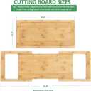 [2024 UPGRADE] Hifybaty Over The Sink Cutting Board - Expandable Cutting Board Over Sink, Bamboo Cutting Boards with Juice Groove, Kitchen Sink Cutting Board, 24"L x 11.4"W