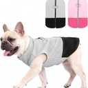 KOOLTAIL Dog Fleece Vest Sweater, Zip Up Step-in Pullover Warm Puppy Jacket with Dual Leash D-Ring for Small Medium Dogs, Cozy Soft Pet Winter Cold Weather Coats Fall Clothes Hoodie Boy Girl, Black L