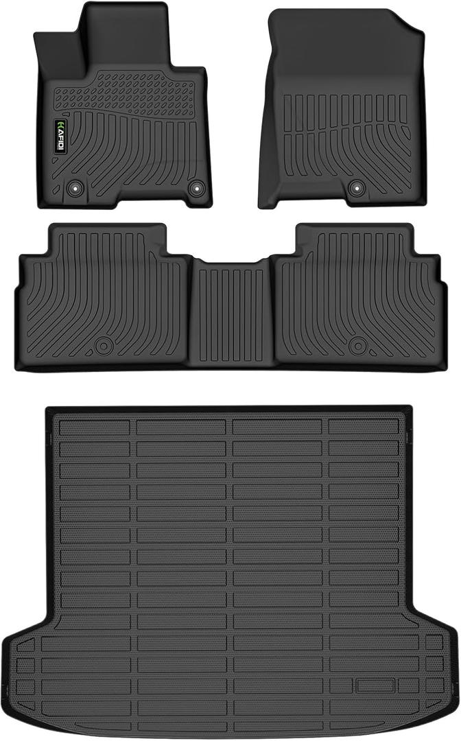 All Weather Floor Mats & Cargo Liner for Hyundai Tucson Plug in Hybrid 2022-2025 2026 (PHEV) Custom Fit Full Set Accessories - Black