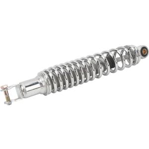 Qqmora Motorcycle Rear Shock Absorber Heavy Duty 340mm Silver Steel Alloy Suspension Damper 450LBS Load for GY6 Scooter 50 100 125