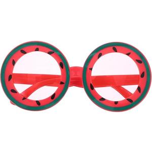 jojofuny 6 Pack Fruit Style Glasses, Round Watermelon Glasses, Hawaiian Fruit Funny Shape Eyeglasses, Party Eyeglasses Prop for Kids Adults