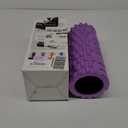 Foam Roller for Muscle Massager, Patented 13" High Density Exercise Roller for Muscle and Myofascial Trigger Point Release, Yoga, Back Roller for Fitness, Yoga (Purple) (Violet)