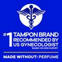 Tampax Pearl Tampons for Women, with LeakGuard Braid, Regular Absorbency, Unscented, 50 Count