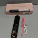 Go Brush Pro, 2026 Cordless Hair Straightener Brush 4 Adjustable Temperature 300 Million Negative Ions Portable USB Charging Travel Hair Straightener Suitable for All Hair Types (drak Black)