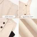 PRETTYGARDEN Overall Jumpsuit For Women 2025 Summer Casual Wide Leg Sleeveless Button Striped Jumpsuits Trendy Outfits (M)