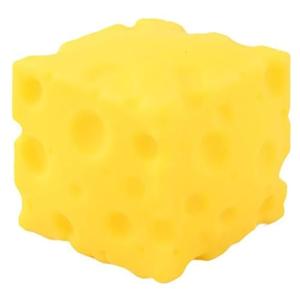 Yellow Cheese Squeeze Toy,Stress Balls for Adults ,Soft Novelty , Rebounding Sensory, Theme Cheese Cubes Squishy ,Suitable for All Ages 1.97 inches (Small)