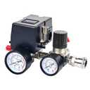 Air Compressor Pressure Switch with Pressure Regulator, 90-120 PSI Air Compressor Switch equips Pressure Gauge
