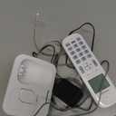 Panasonic Cordless Phone, 1.6" Backlit Display, Call Block, Speakerphone, 10 Hours Talk Time, 1 Handset - KX-TGC200W (White)