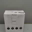 Calindiana Modern Farmhouse Metal Magnetic Lint Bin for Laundry Room Decor and Accessories with Lid and Laundry Room Organization and Storage Wall Mount Space Saving Washer and Dryer Trash Can, White